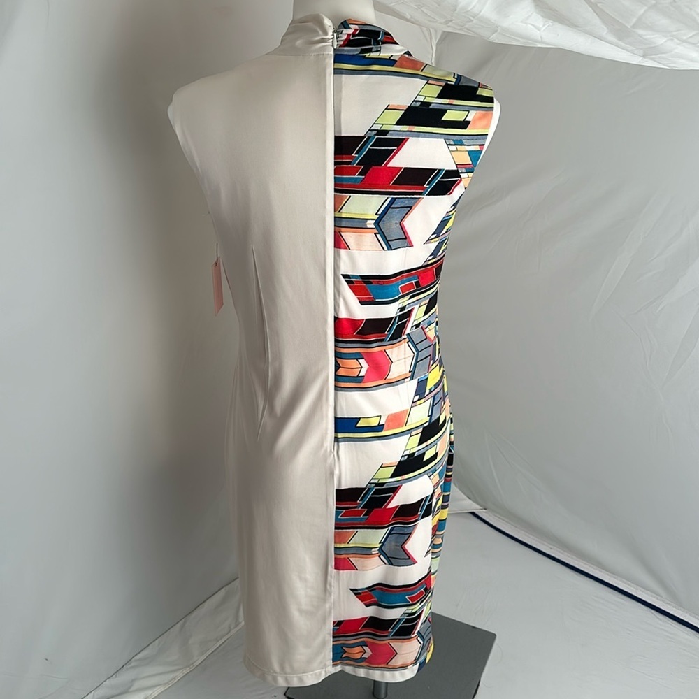Phoebe Couture sleeveless cowl neck multicolor sleeveless dress - Picture 4 of 11